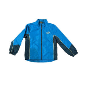 PUMA jacket Boys size 7, in excellent condition, blue and white
